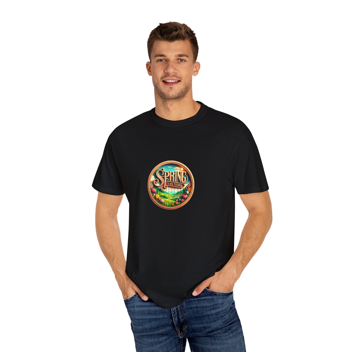 Spring Vibes Unisex Garment-Dyed T-shirt - Celebrate the Season