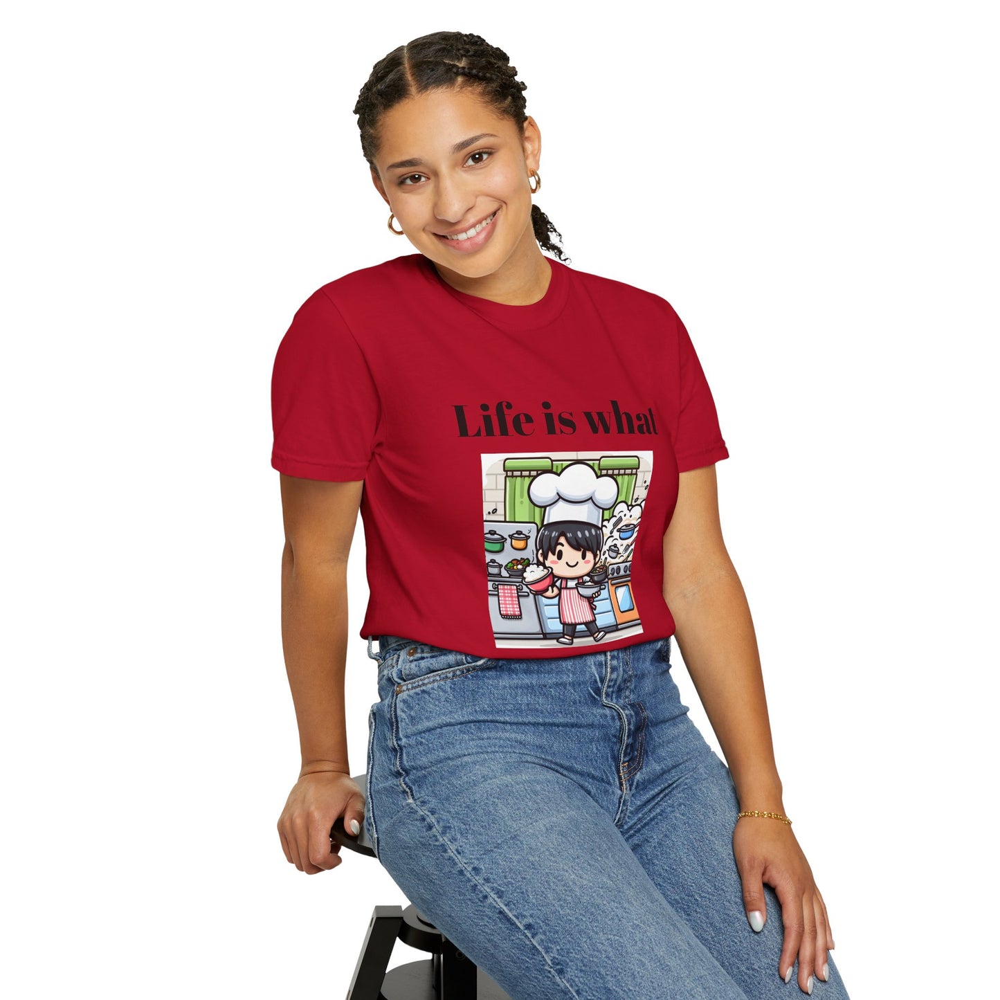 Life Is What You Bake It Unisex Garment-Dyed T-shirt