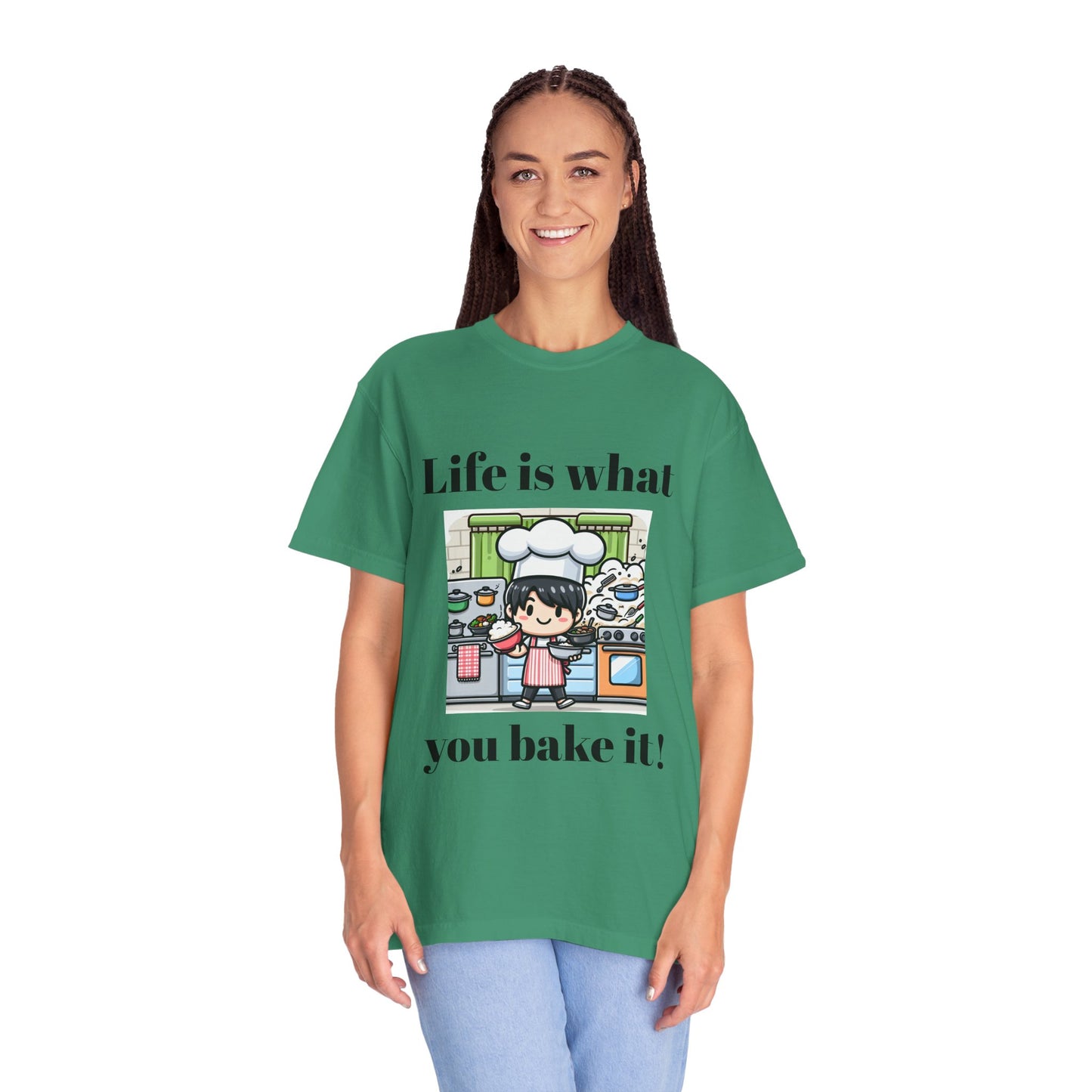 Life Is What You Bake It Unisex Garment-Dyed T-shirt
