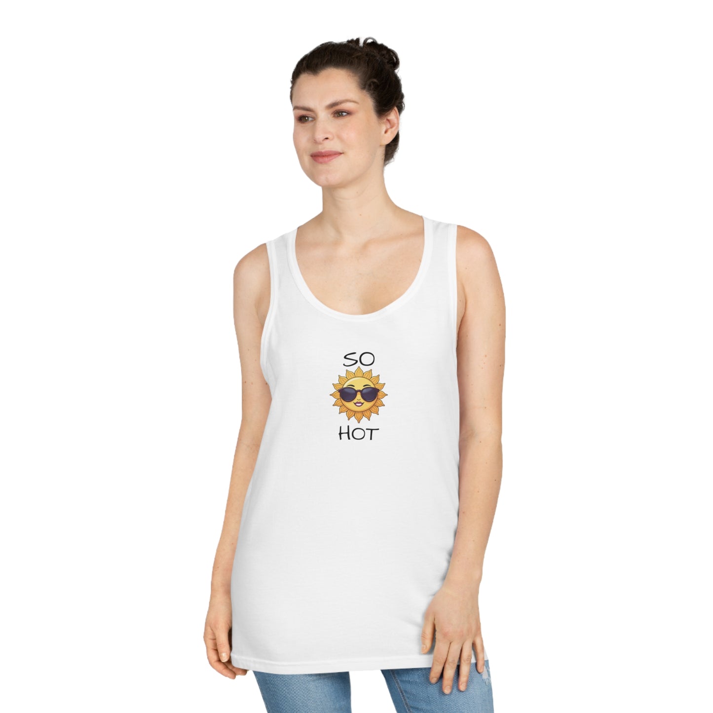 So Hot Sun Graphic Unisex Tank Top - Summer Vibes Apparel