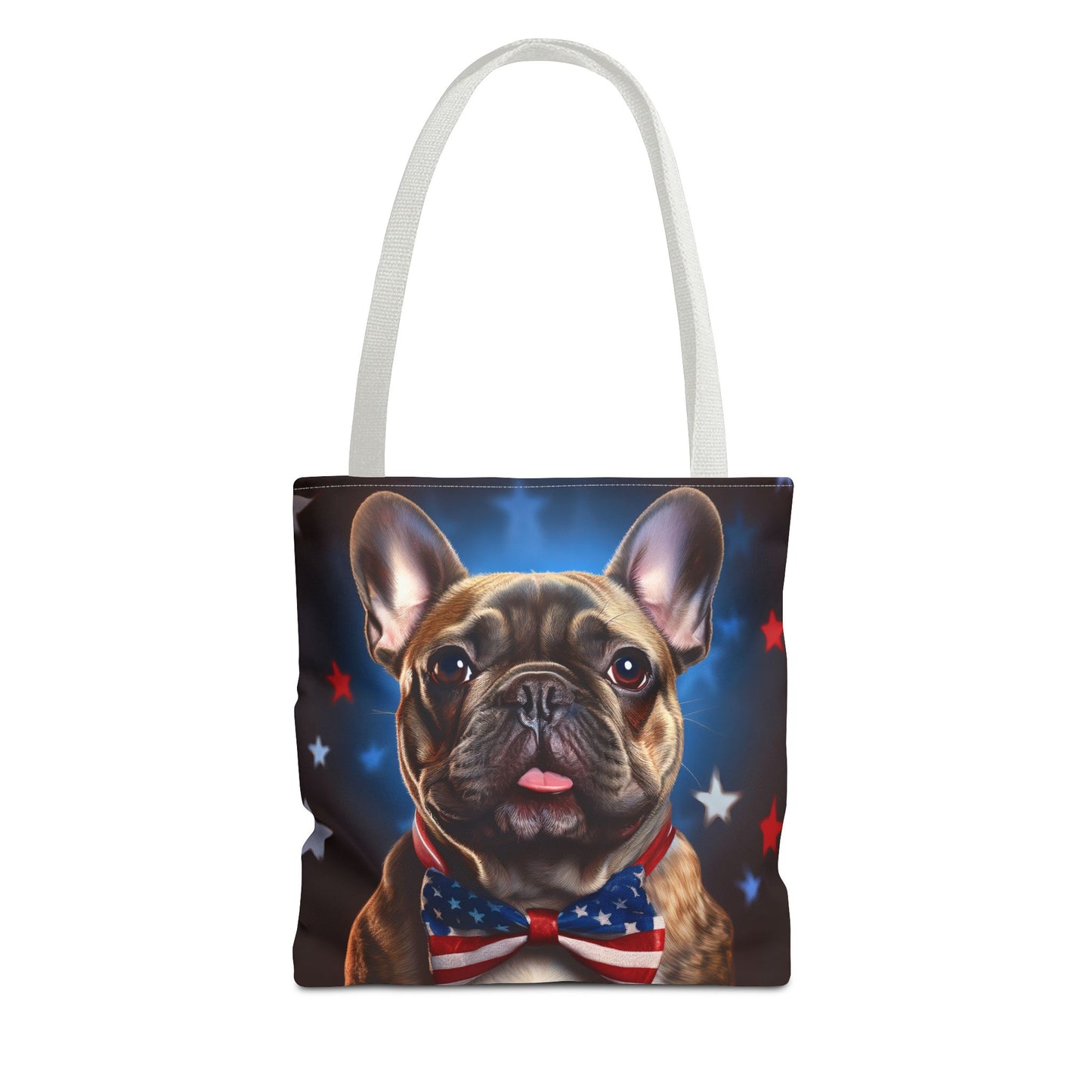 Patriotic French Bulldog Tote Bag - Perfect for Pet Lovers