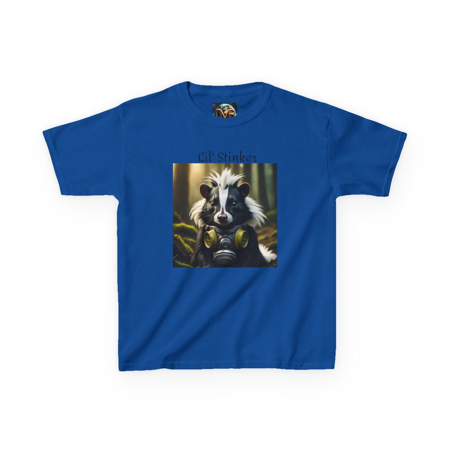 Kids Tee, Little Stinker Skunk Gas Mask Funny T-Shirt for Boys and Girls, Children's Clothing, Animal Lover Gift, Cute Kids