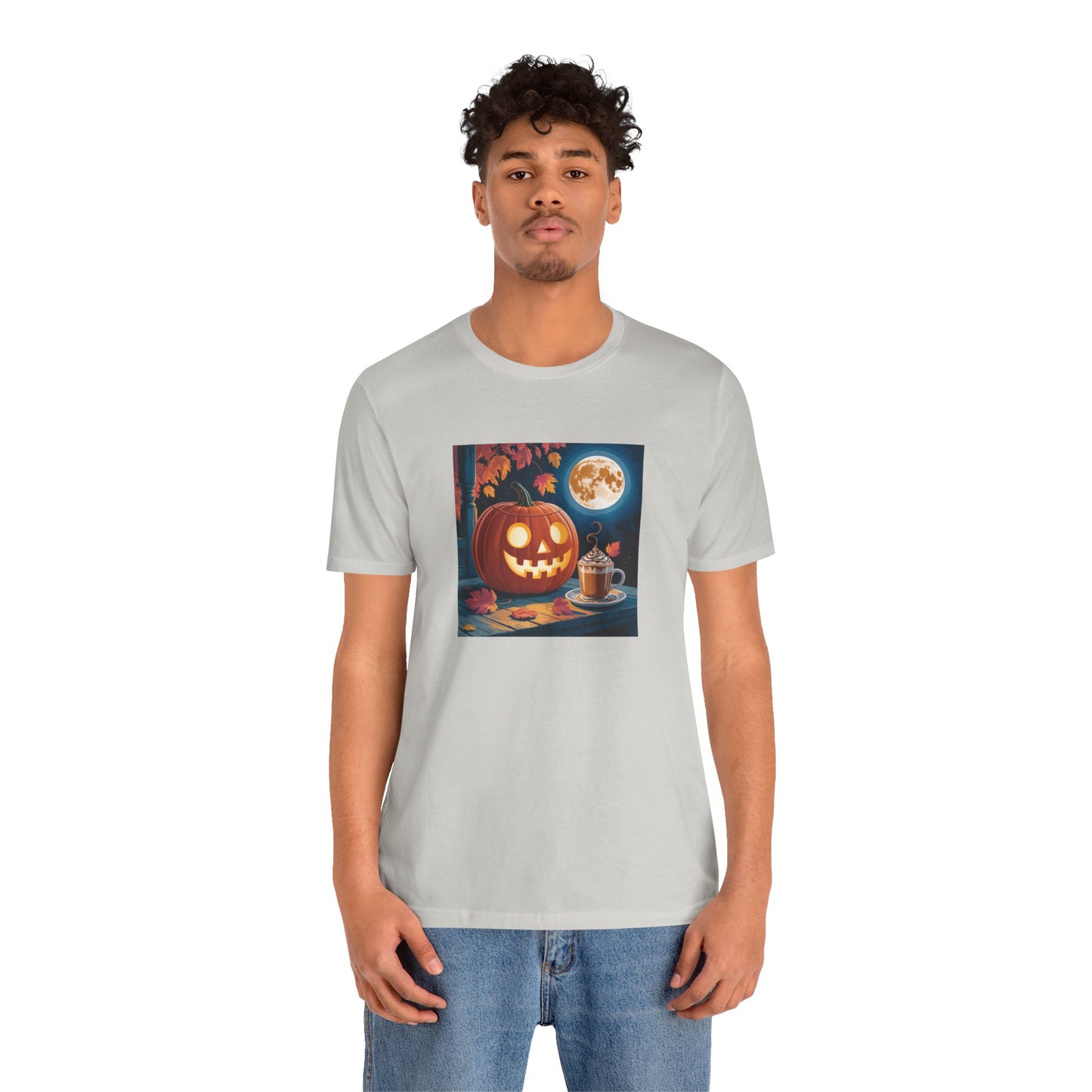 Fall In Love With Fall, Unisex Fall T-Shirt, Halloween Shirt, Cozy Fall Apparel, Seasonal Graphic Tee, Pumpkin Spice Tee
