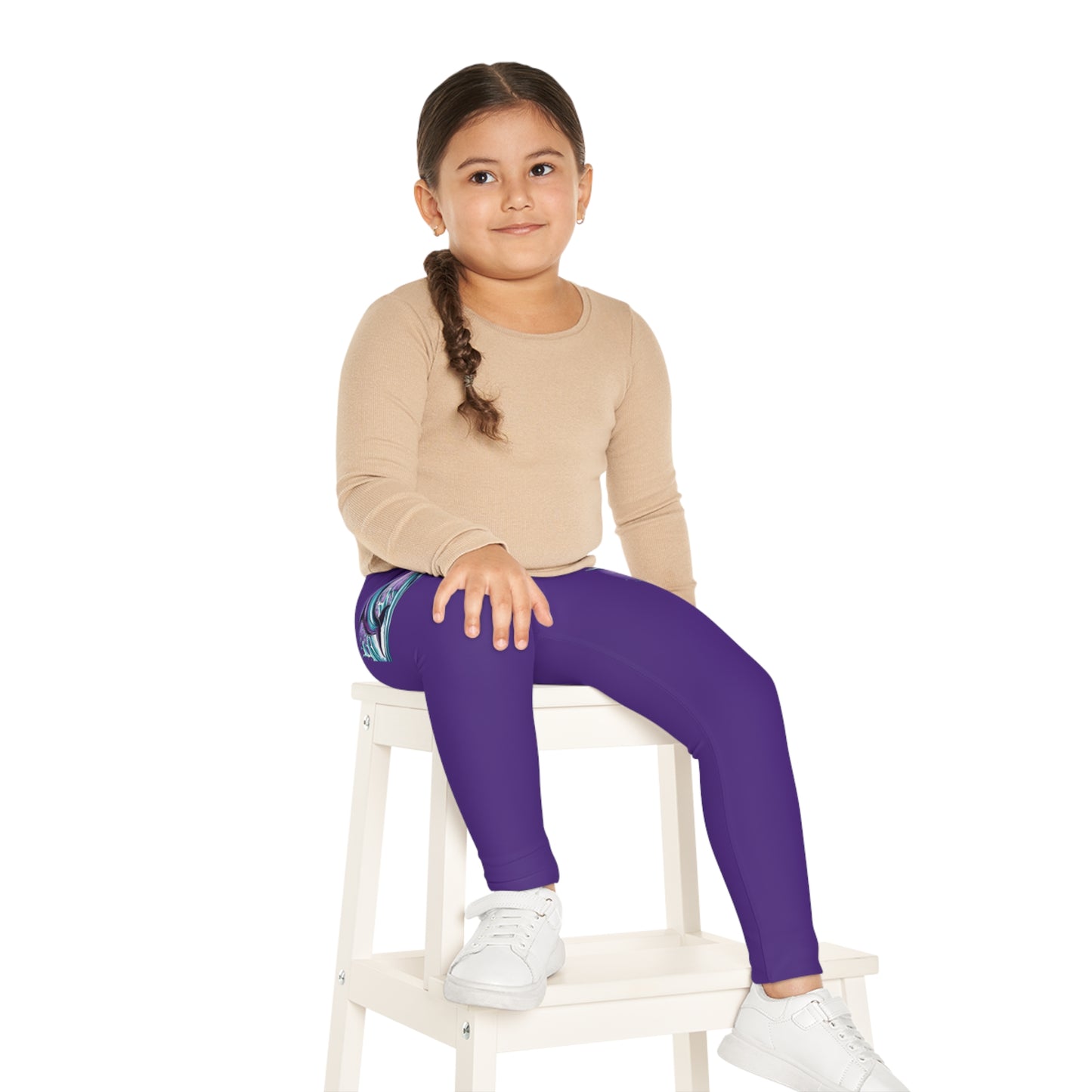Colorful Dolphin Kids Leggings - Fun & Stylish Activewear for Young Explorers