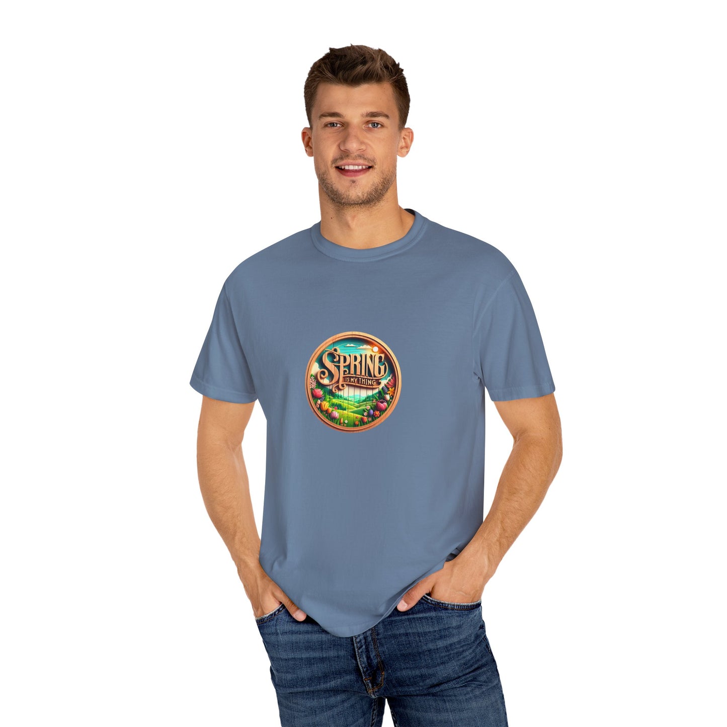 Spring Vibes Unisex Garment-Dyed T-shirt - Celebrate the Season