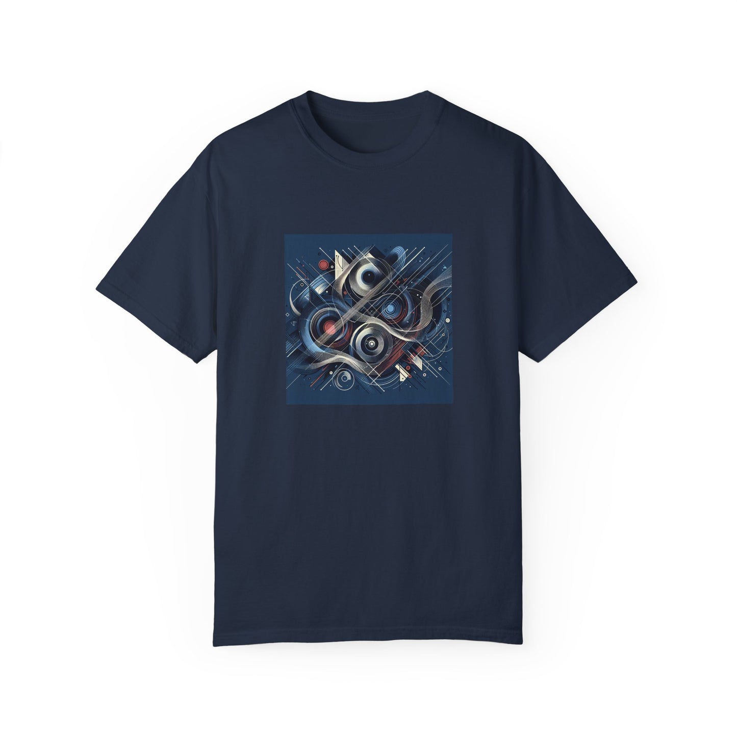 Vibrant Graphic Unisex Garment-Dyed T-Shirt - Cool Modern Art Design