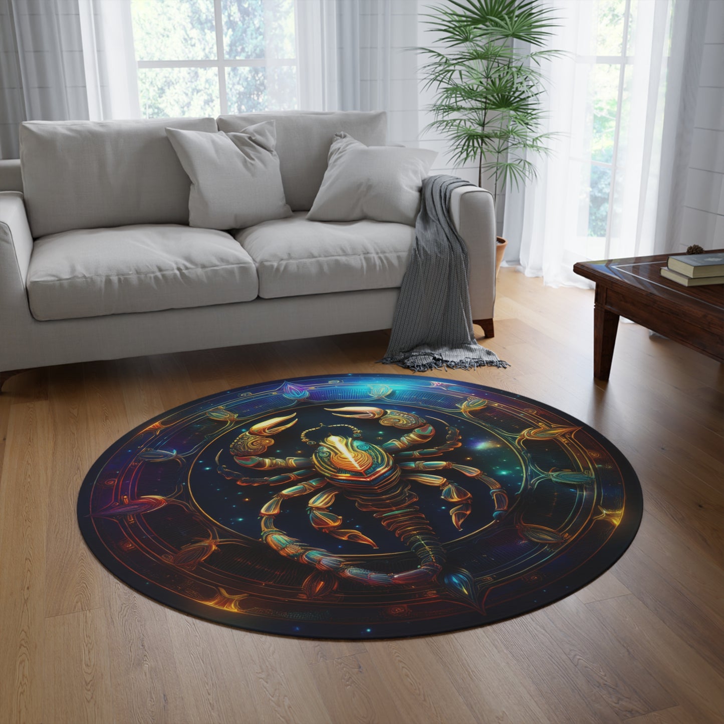 Scorpio Pride! Astrology Space Rug Boho Home Decor for Astrology Lovers