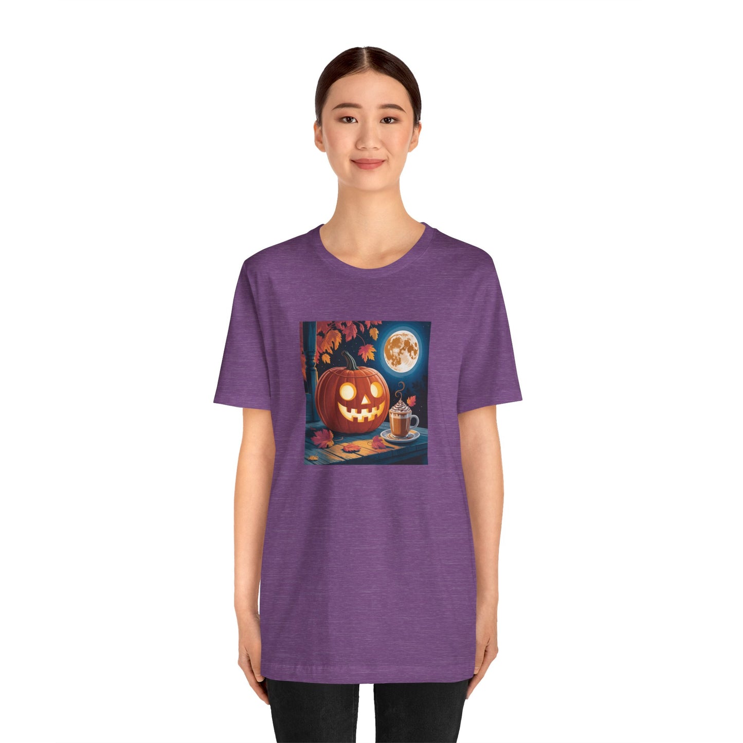 Fall In Love With Fall, Unisex Fall T-Shirt, Halloween Shirt, Cozy Fall Apparel, Seasonal Graphic Tee, Pumpkin Spice Tee