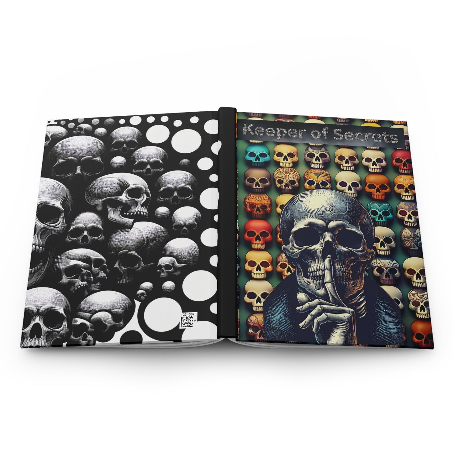 Skull Art Hardcover Journal - Keeper of Secrets