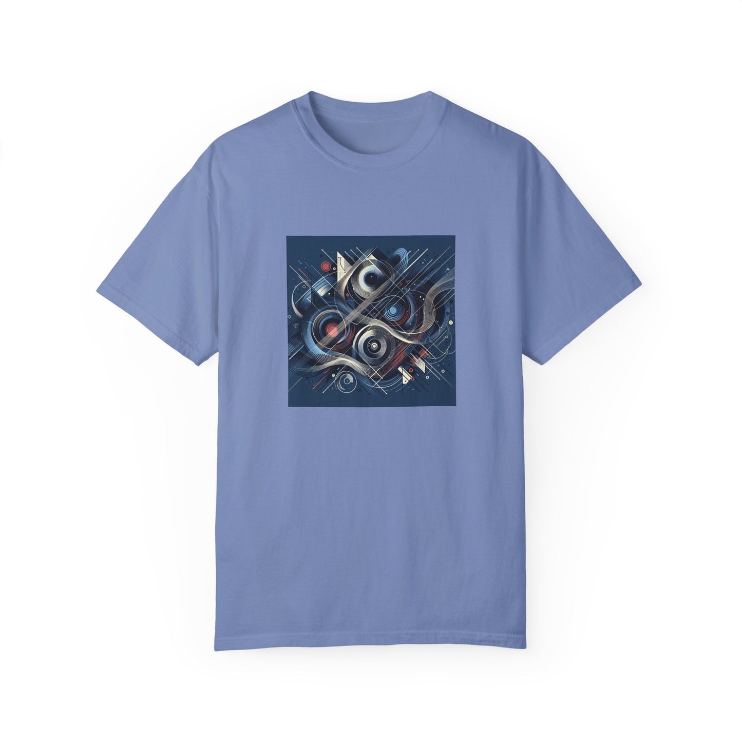 Vibrant Graphic Unisex Garment-Dyed T-Shirt - Cool Modern Art Design