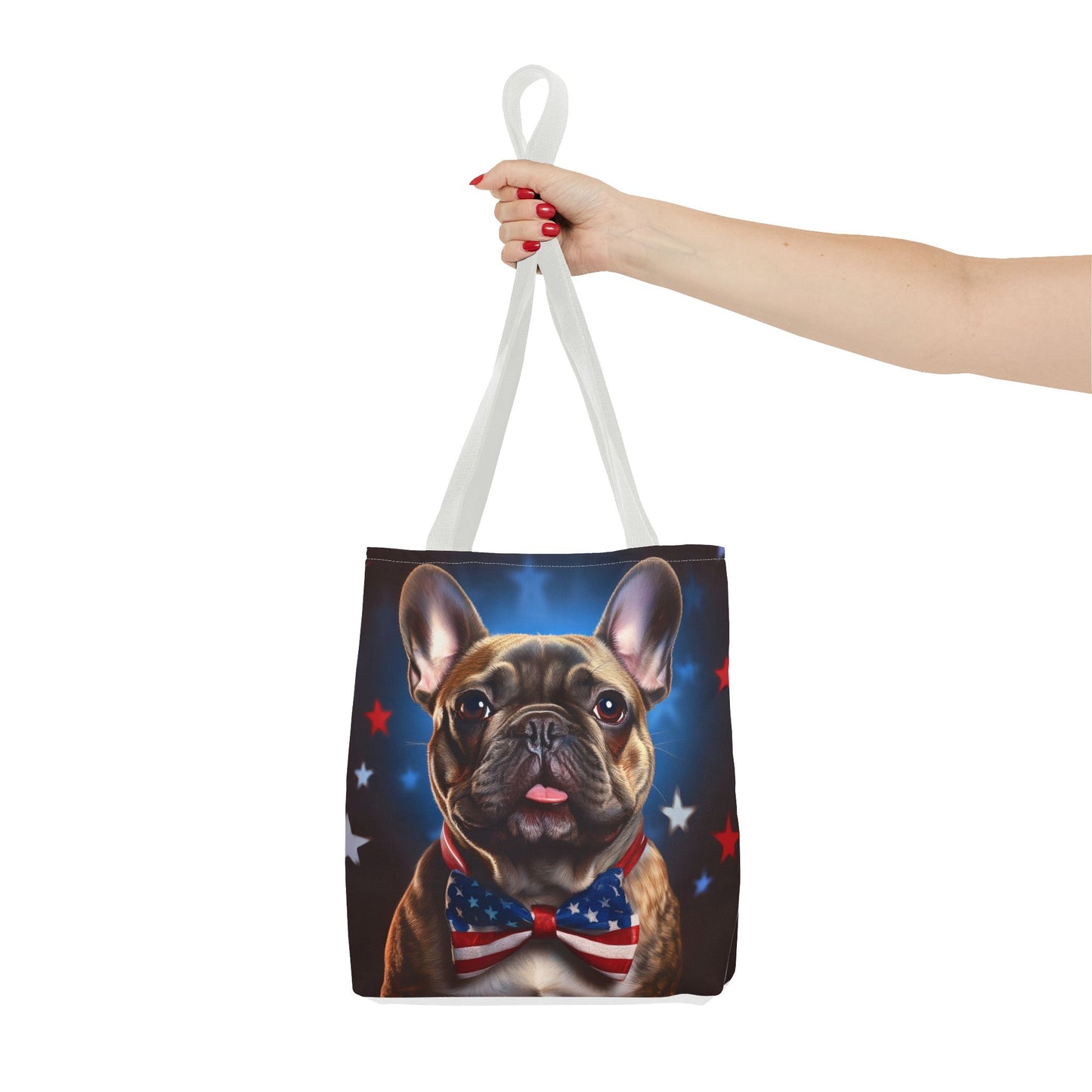 Patriotic French Bulldog Tote Bag - Perfect for Pet Lovers