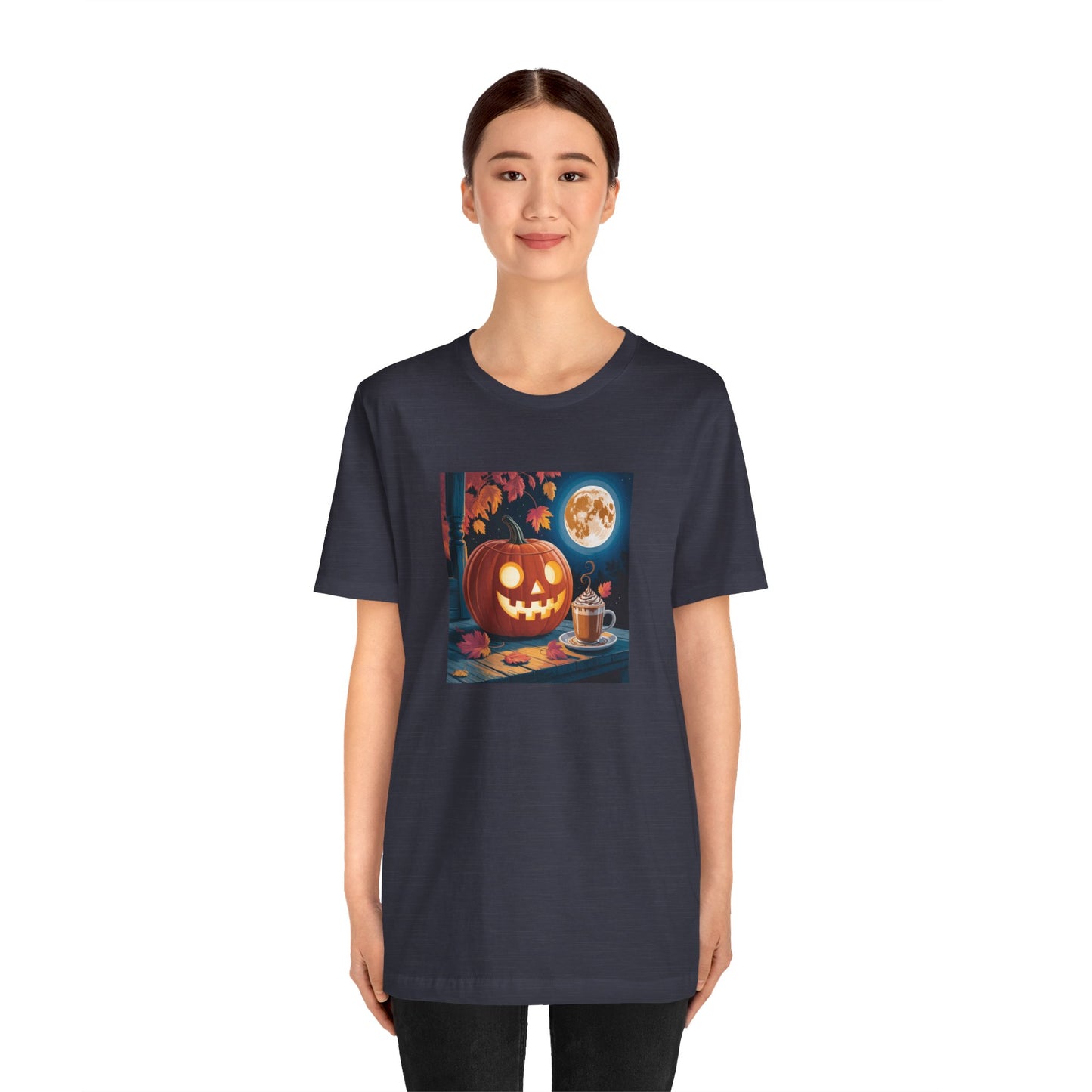 Fall In Love With Fall, Unisex Fall T-Shirt, Halloween Shirt, Cozy Fall Apparel, Seasonal Graphic Tee, Pumpkin Spice Tee