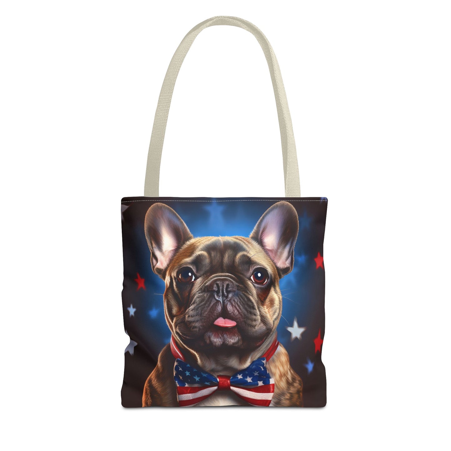 Patriotic French Bulldog Tote Bag - Perfect for Pet Lovers