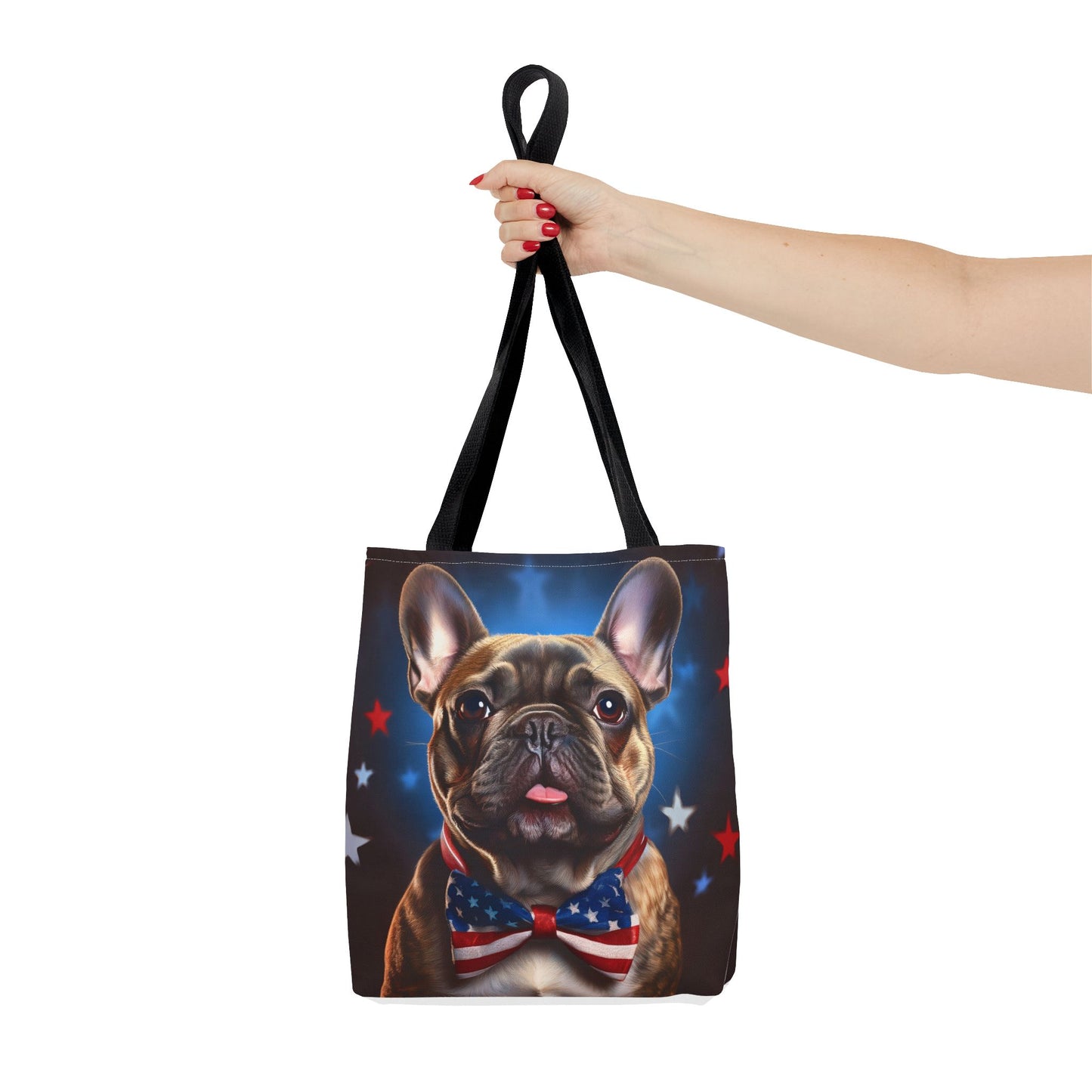 Patriotic French Bulldog Tote Bag - Perfect for Pet Lovers