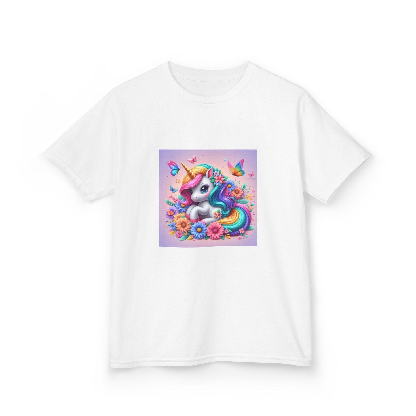Colorful Unicorn Kids Tee Shirt, Girl's Rainbow T-Shirt, Cute Toddler Clothing, Magical Fantasy Top, Children's Graphic Tee