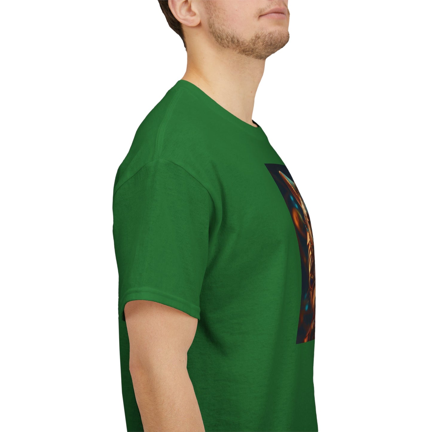 Unique Lion Art Unisex Heavy Cotton Tee - Statement Graphic T-Shirt for Animal Lovers