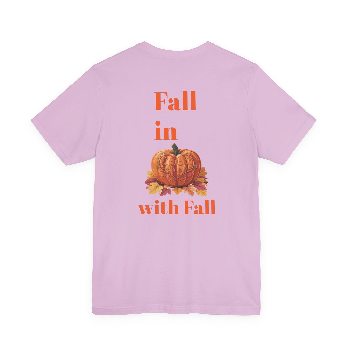 Fall In Love With Fall, Unisex Fall T-Shirt, Halloween Shirt, Cozy Fall Apparel, Seasonal Graphic Tee, Pumpkin Spice Tee