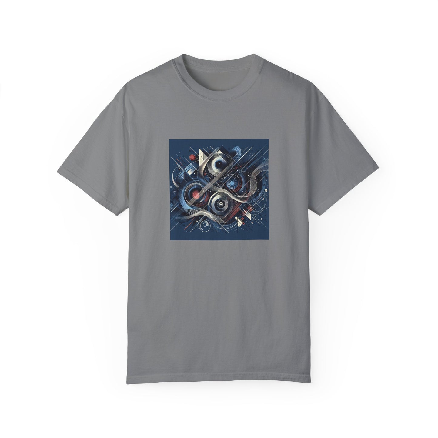 Vibrant Graphic Unisex Garment-Dyed T-Shirt - Cool Modern Art Design