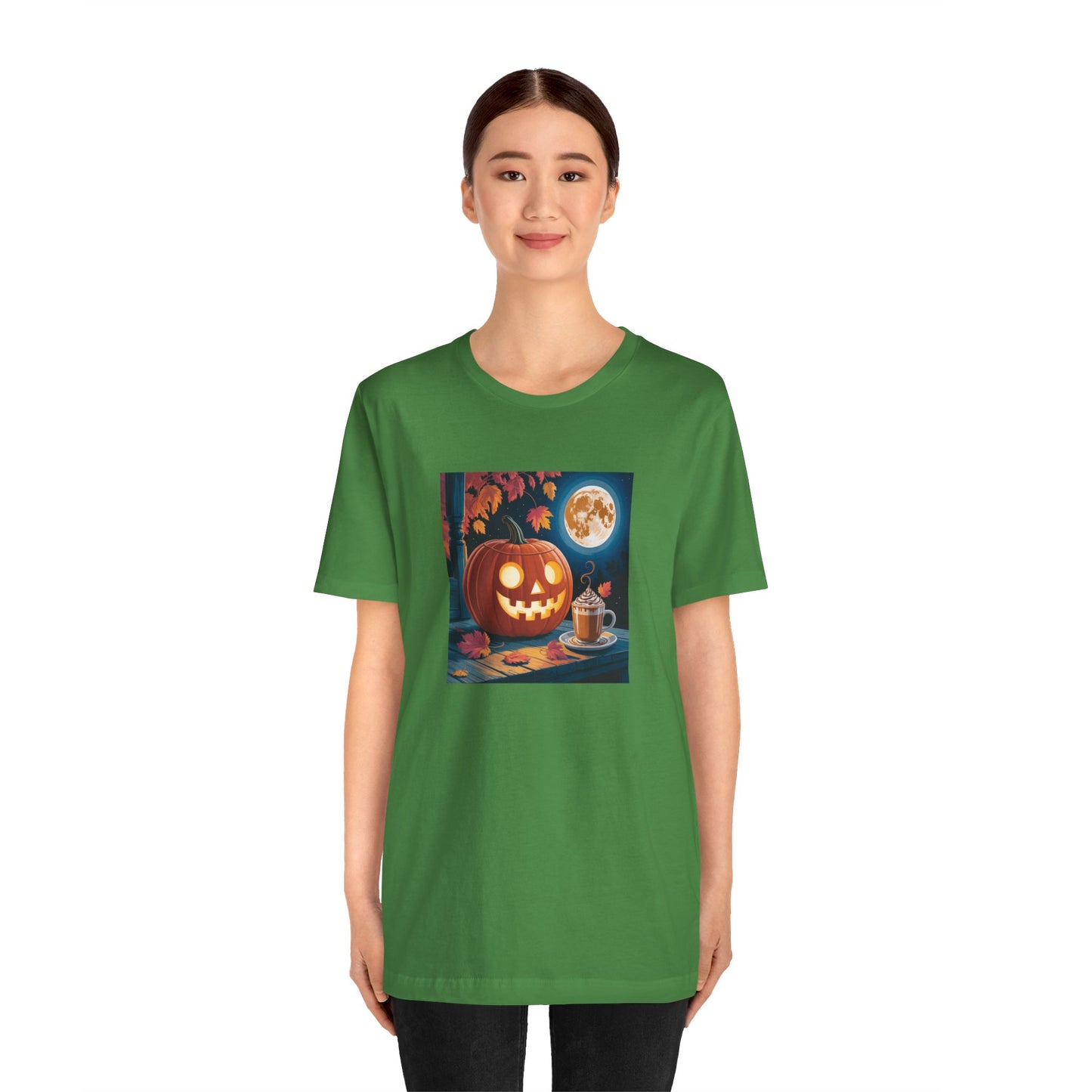 Fall In Love With Fall, Unisex Fall T-Shirt, Halloween Shirt, Cozy Fall Apparel, Seasonal Graphic Tee, Pumpkin Spice Tee