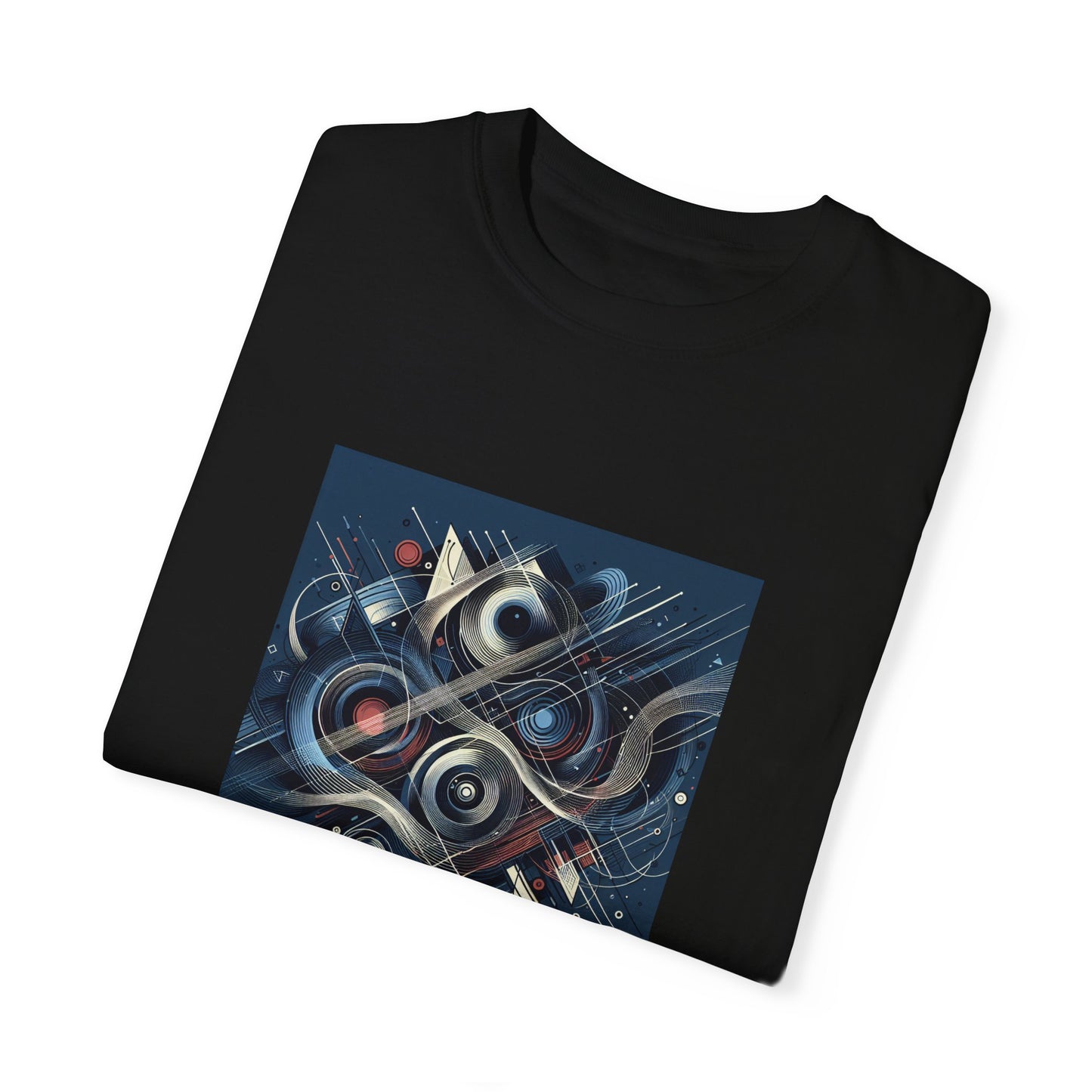 Vibrant Graphic Unisex Garment-Dyed T-Shirt - Cool Modern Art Design