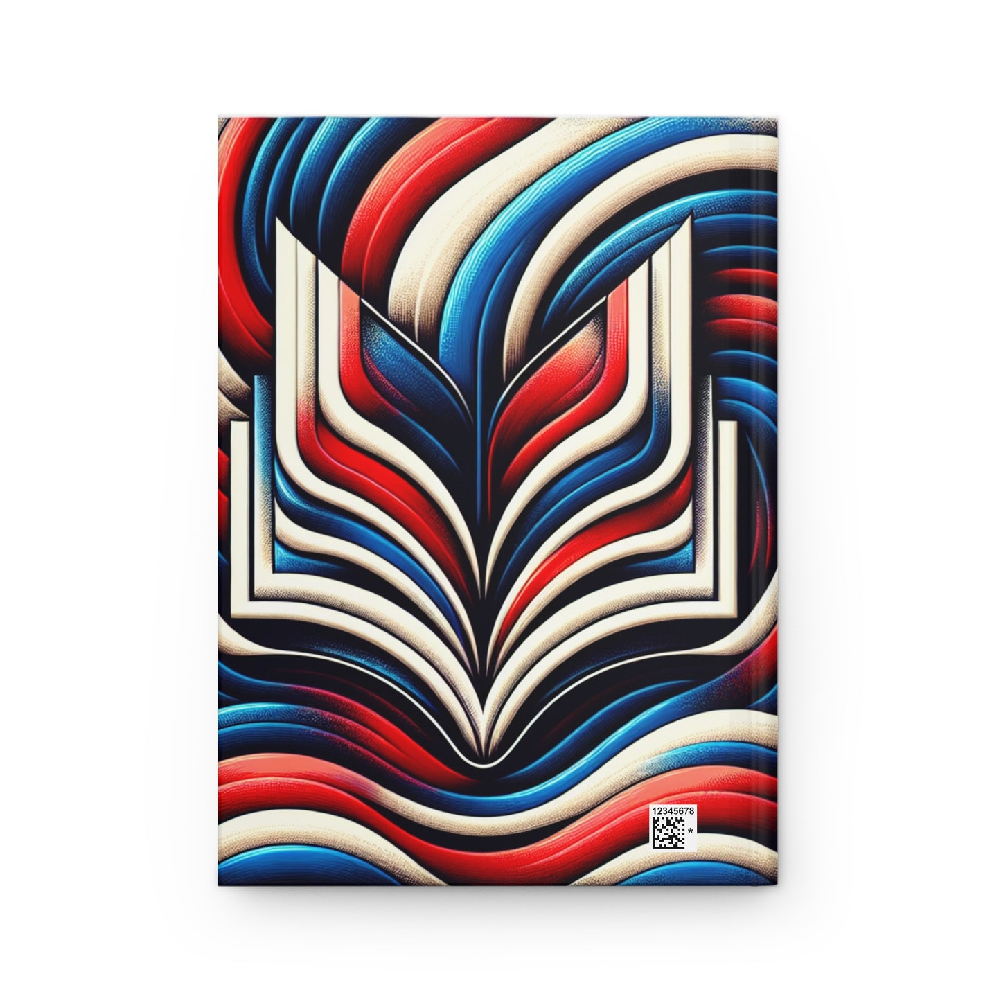 Stay Out! Hardcover Journal - Colorful Wave Design for Creative Minds