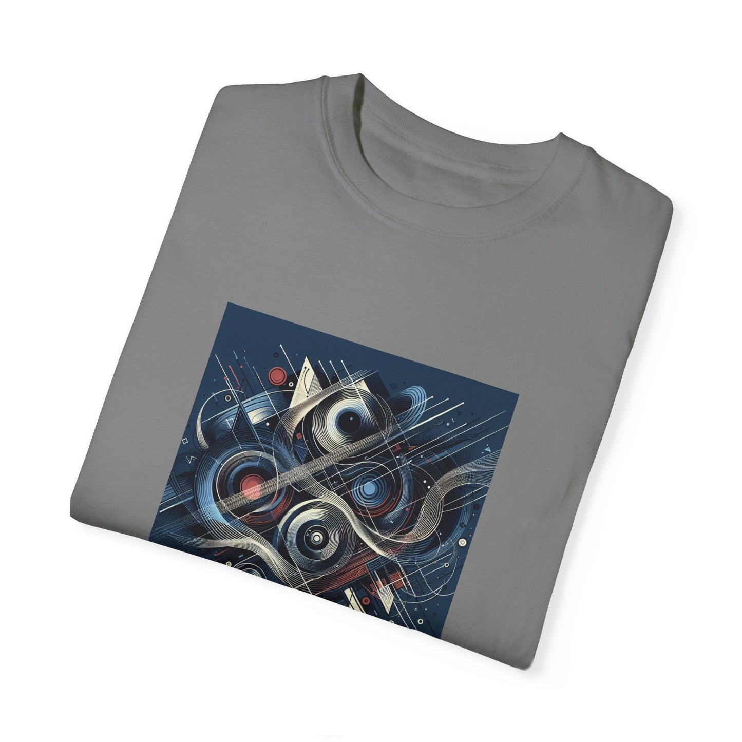 Vibrant Graphic Unisex Garment-Dyed T-Shirt - Cool Modern Art Design