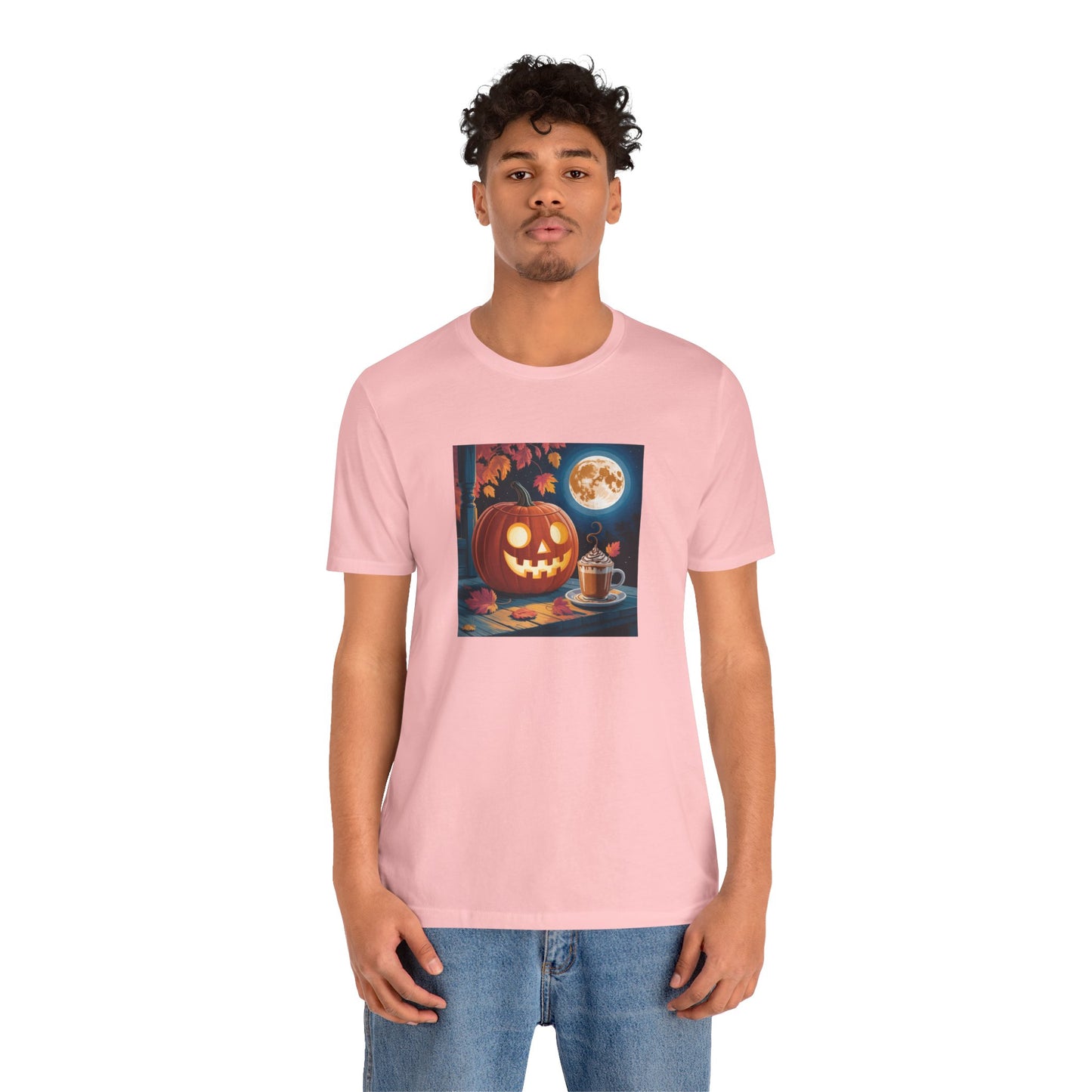 Fall In Love With Fall, Unisex Fall T-Shirt, Halloween Shirt, Cozy Fall Apparel, Seasonal Graphic Tee, Pumpkin Spice Tee