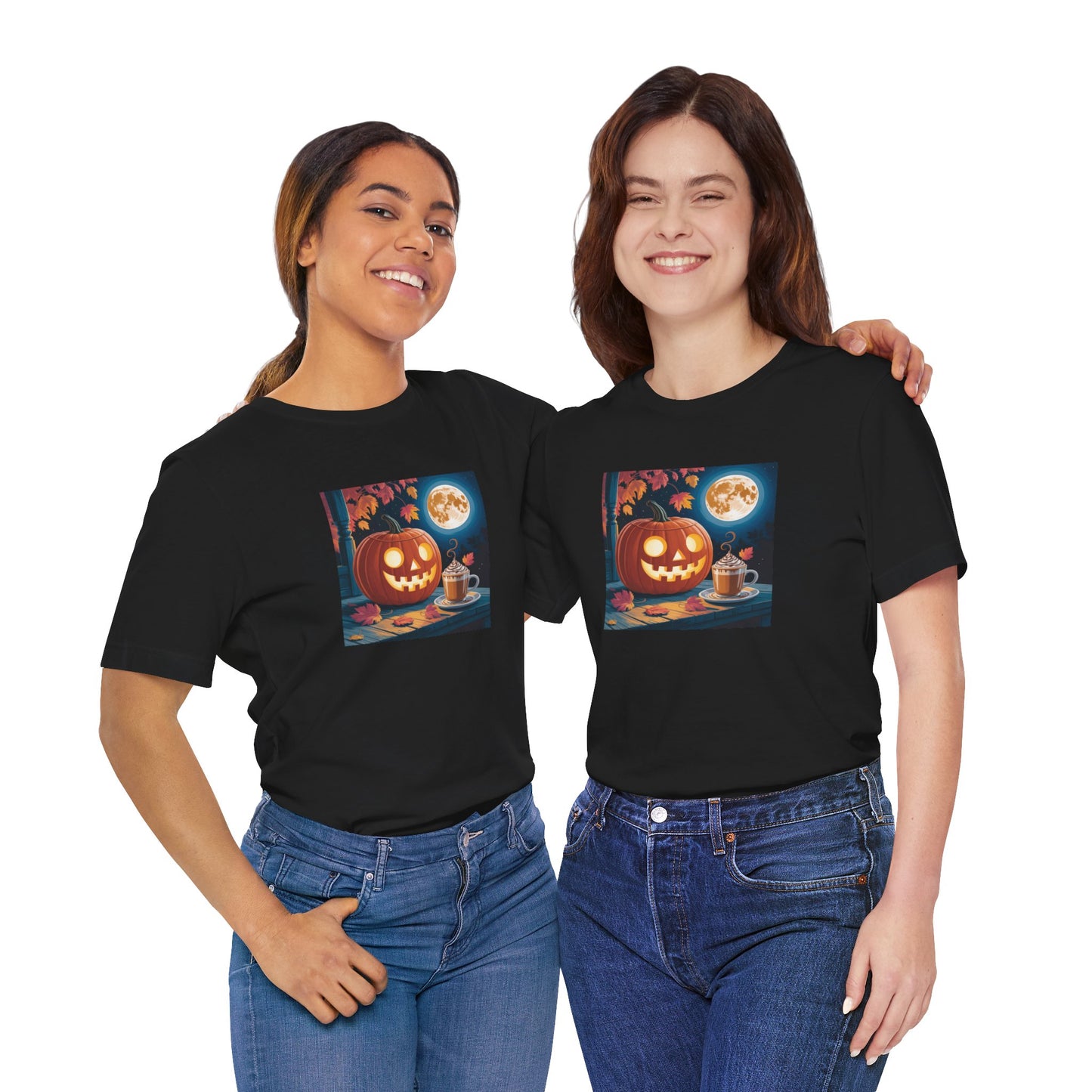 Fall In Love With Fall, Unisex Fall T-Shirt, Halloween Shirt, Cozy Fall Apparel, Seasonal Graphic Tee, Pumpkin Spice Tee