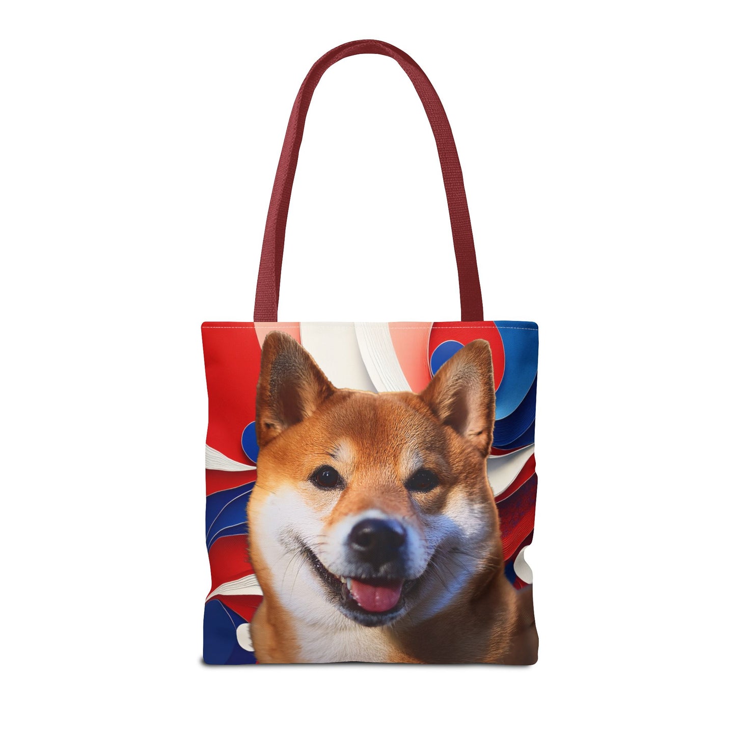 Shiba Inu Tote Bag - Patriotic Red White and Blue Design