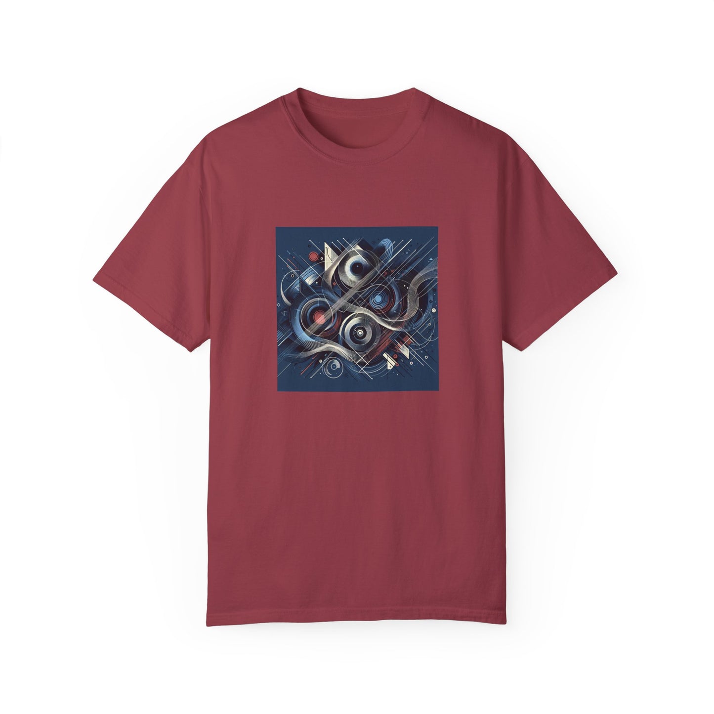 Vibrant Graphic Unisex Garment-Dyed T-Shirt - Cool Modern Art Design