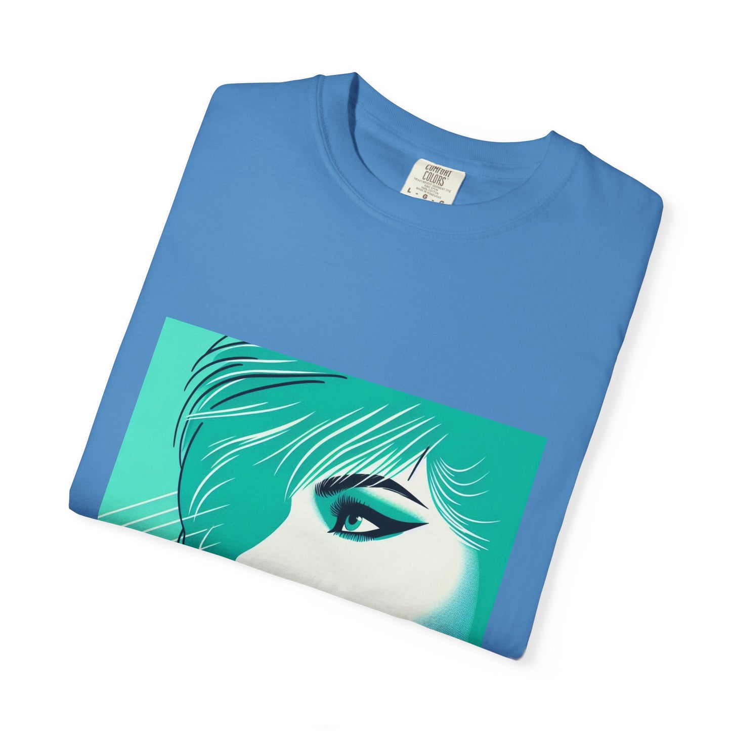 Vintage Lady Portrait T-shirt, 1980s Art Style, Retro Graphic Tee, Unisex Graphic Tee, Hipster Fashion Shirt