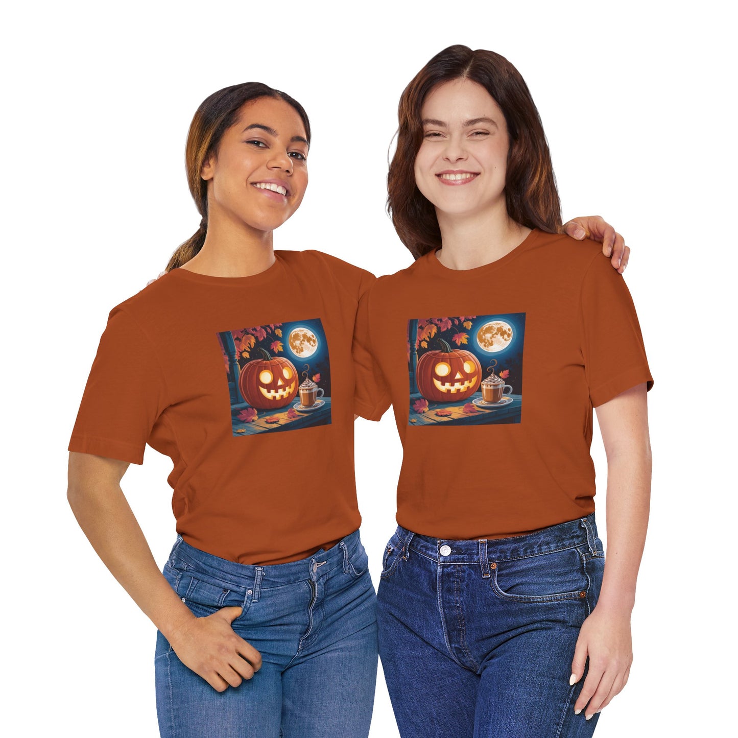 Fall In Love With Fall, Unisex Fall T-Shirt, Halloween Shirt, Cozy Fall Apparel, Seasonal Graphic Tee, Pumpkin Spice Tee