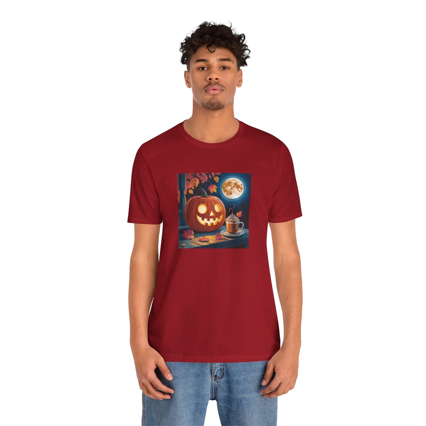 Fall In Love With Fall, Unisex Fall T-Shirt, Halloween Shirt, Cozy Fall Apparel, Seasonal Graphic Tee, Pumpkin Spice Tee