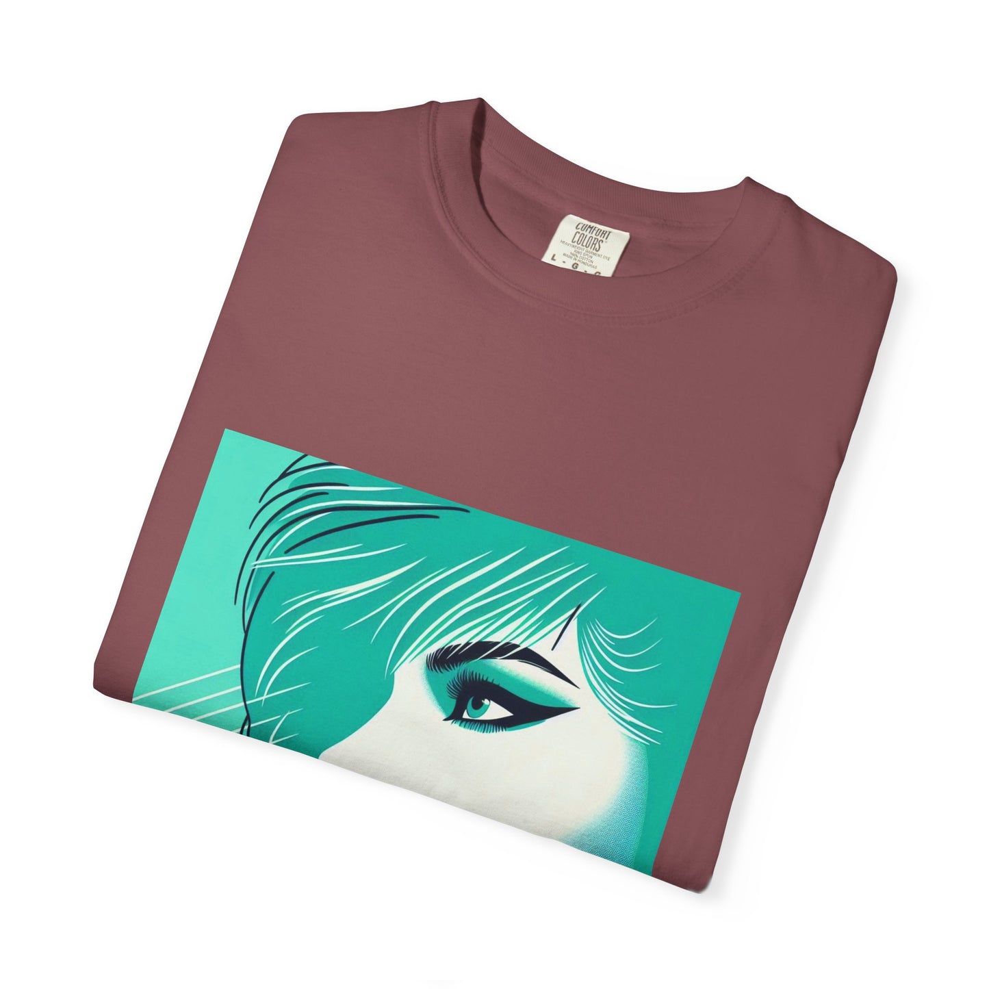 Vintage Lady Portrait T-shirt, 1980s Art Style, Retro Graphic Tee, Unisex Graphic Tee, Hipster Fashion Shirt