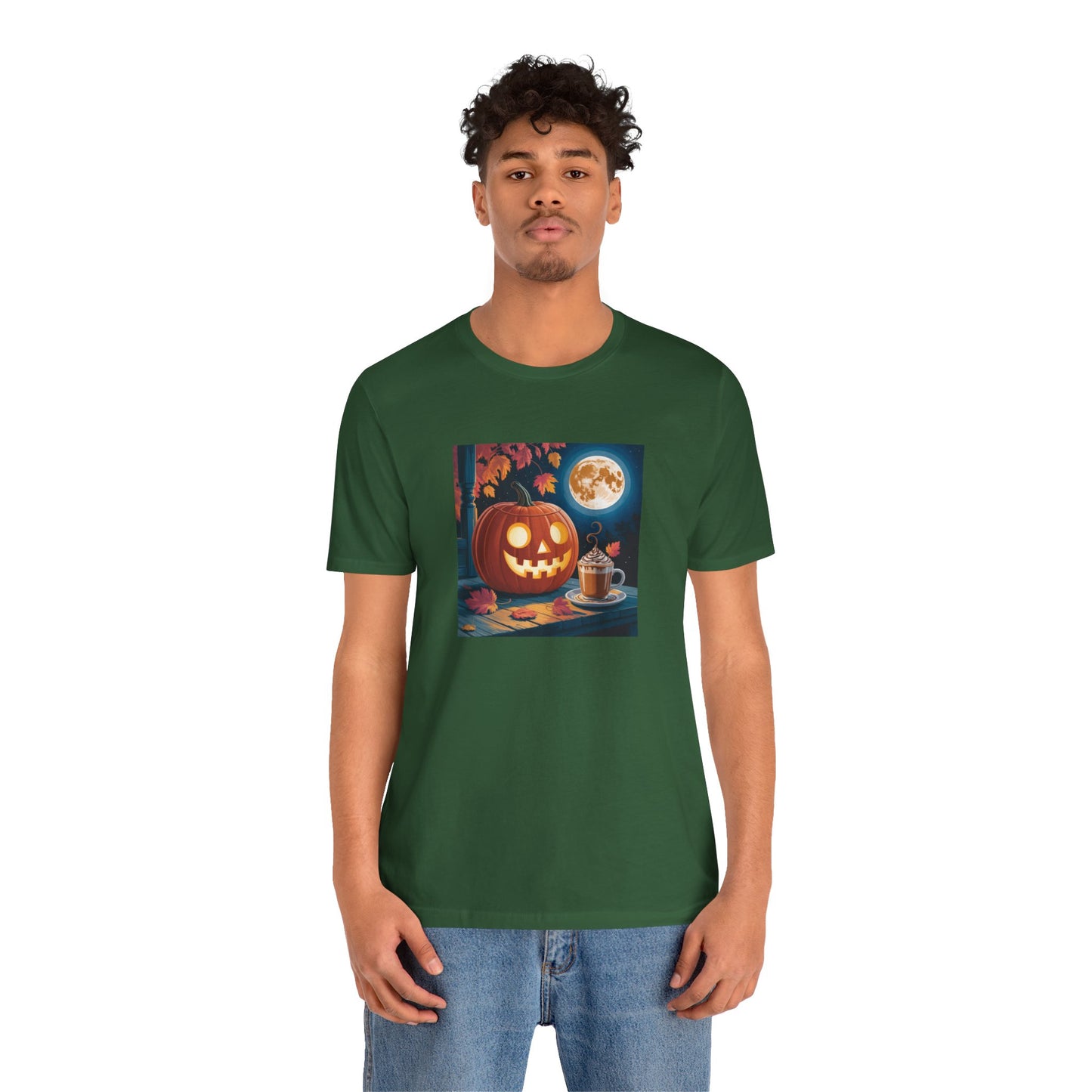 Fall In Love With Fall, Unisex Fall T-Shirt, Halloween Shirt, Cozy Fall Apparel, Seasonal Graphic Tee, Pumpkin Spice Tee