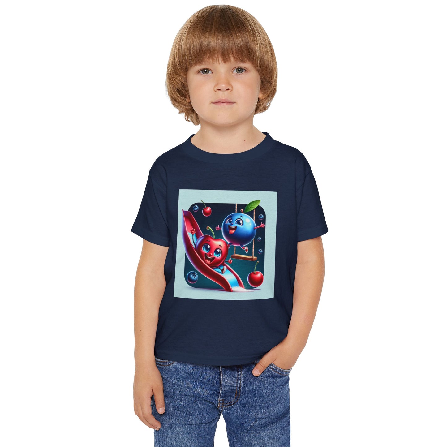 Playful Fruits Toddler T-Shirt - Fun Design for Kids