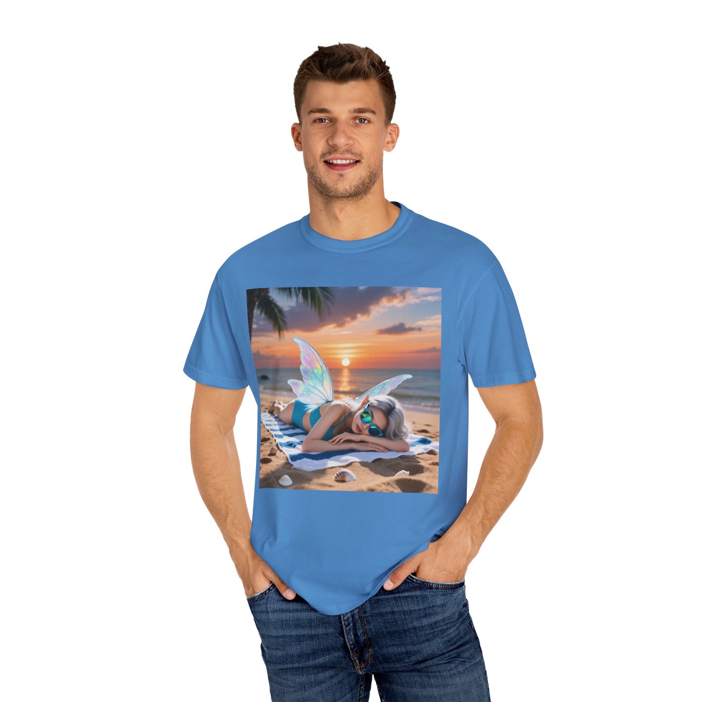 Beach Fairy Unisex T-Shirt, Summer Vibe Tee, Beachwear, Gift for Beach Lovers, Relaxation Shirt, Graphic Tee