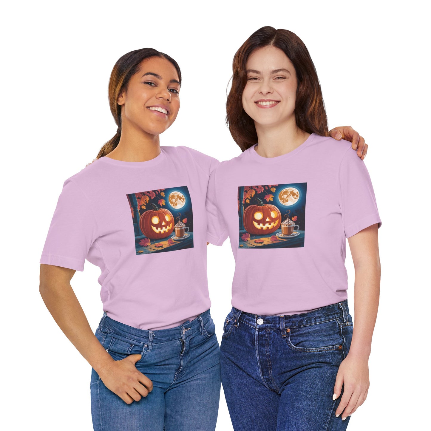 Fall In Love With Fall, Unisex Fall T-Shirt, Halloween Shirt, Cozy Fall Apparel, Seasonal Graphic Tee, Pumpkin Spice Tee