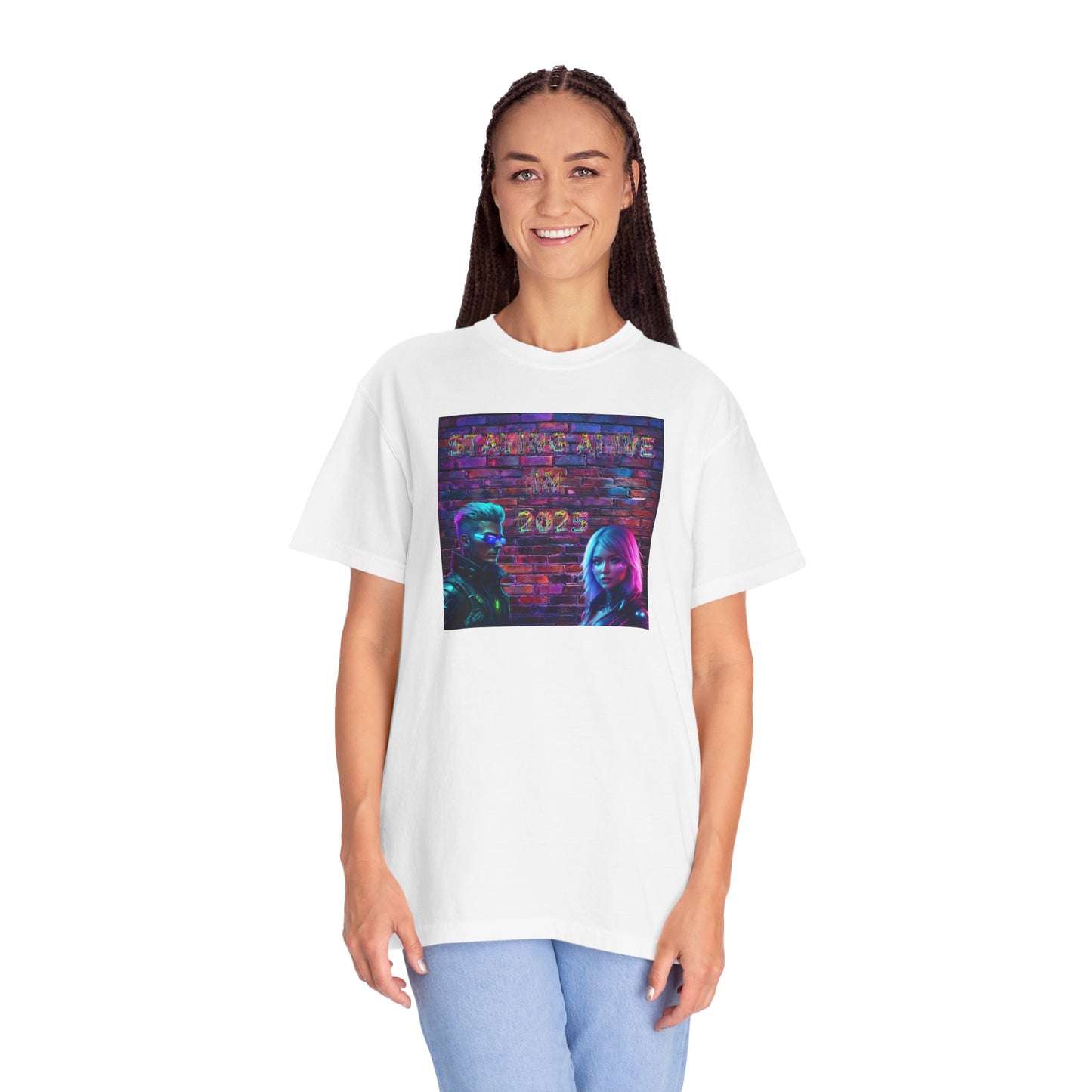 Staying Alive in 2025 Cyperpunk Graffiti
