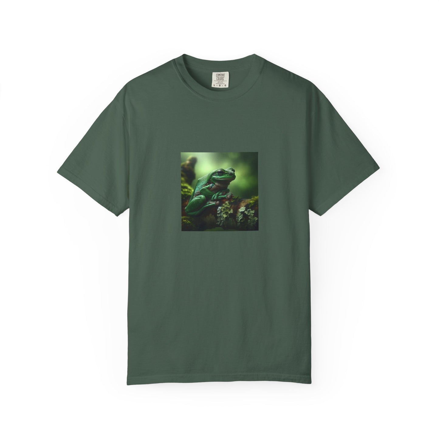 Green Tree Frog Unisex Garment-Dyed T-shirt