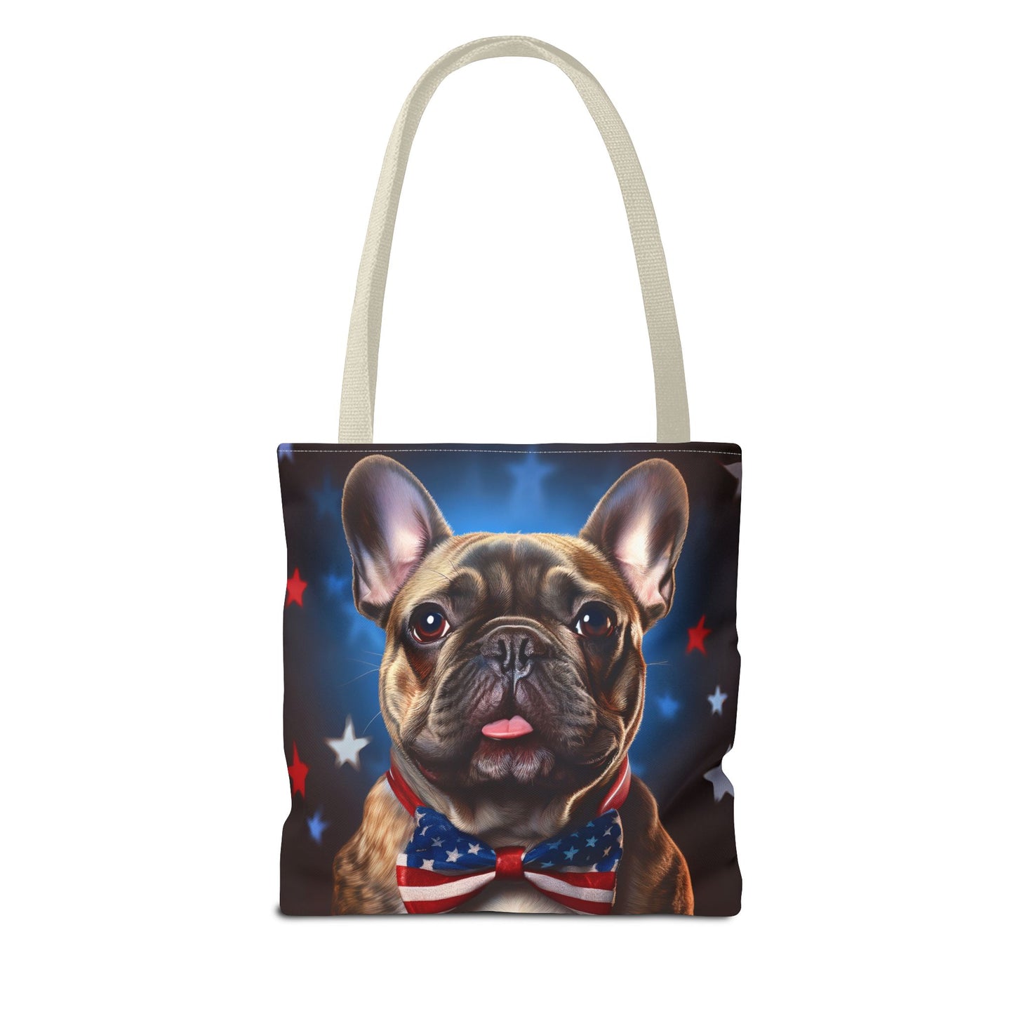 Patriotic French Bulldog Tote Bag - Perfect for Pet Lovers