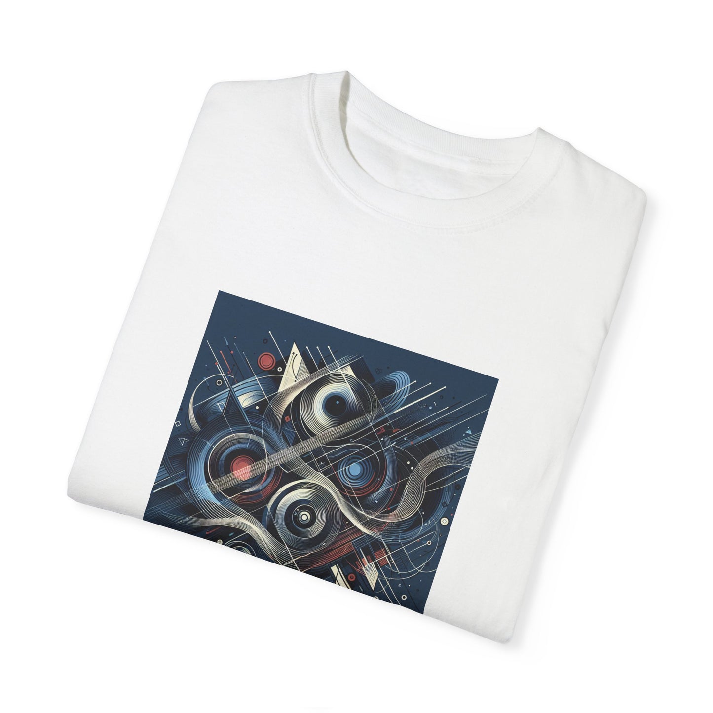 Vibrant Graphic Unisex Garment-Dyed T-Shirt - Cool Modern Art Design