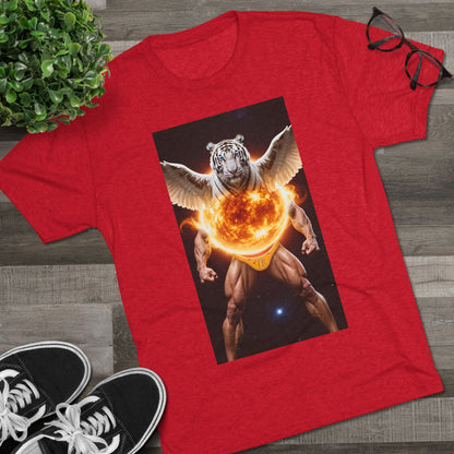 Tigga Sola Mascula Tri-Blend Unisex Crew Shirt | Perfect for Gift Giving, Casual Wear, Pet Lovers, and Wildlife Enthusiasts