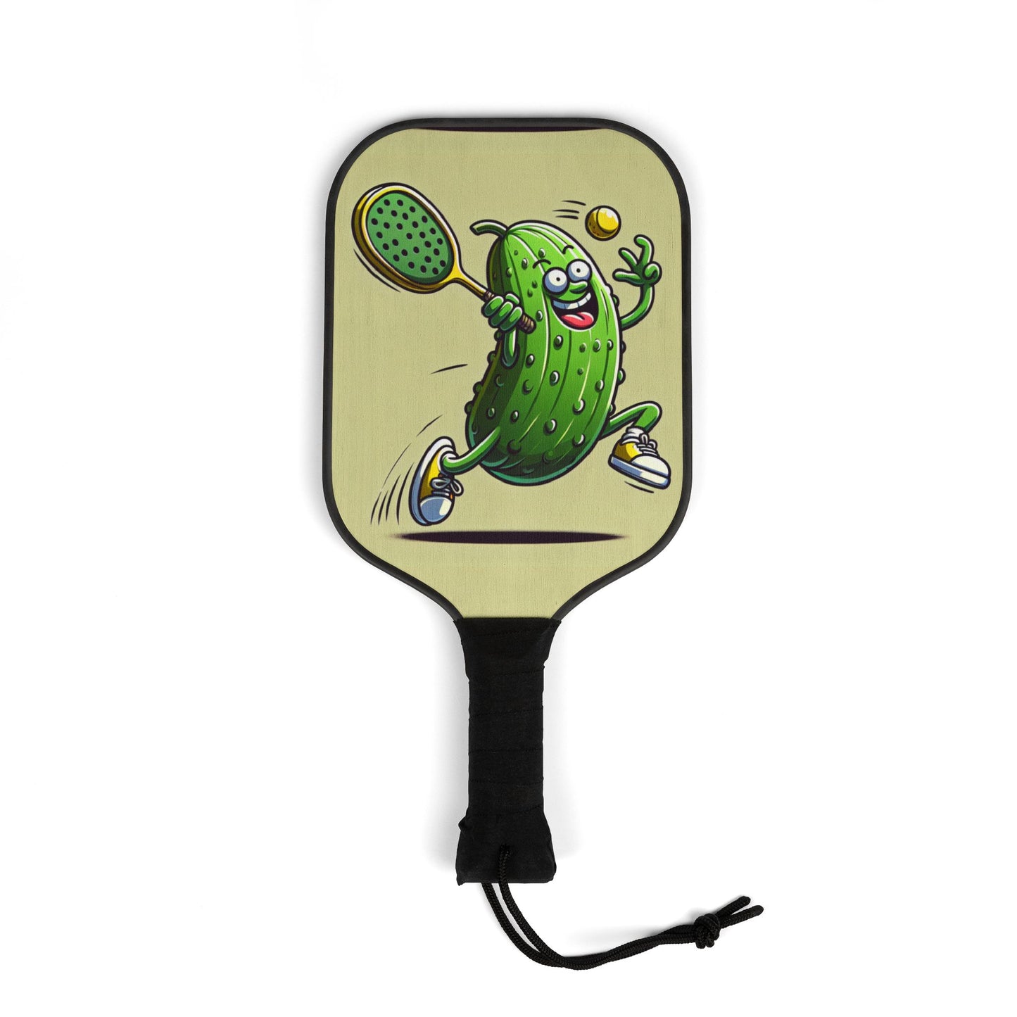 Fun Pickleball Paddle Set - Playful Pickle Design with Balls