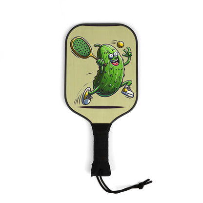 Fun Pickleball Paddle Set - Playful Pickle Design with Balls