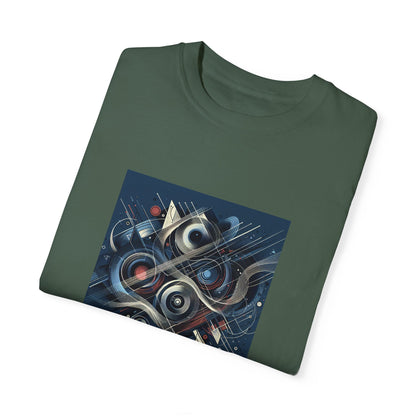 Vibrant Graphic Unisex Garment-Dyed T-Shirt - Cool Modern Art Design