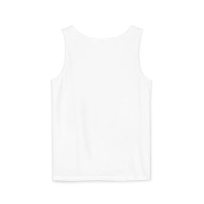 Sun-Inspired Unisex Garment-Dyed Tank Top, Boho Summer Shirt, Festival Wear, Sunscreen Beach Top, Yoga & Meditation Apparel