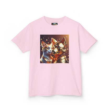 Solid Gold Cat and Dog - Heavy Cotton™ Tee for Children