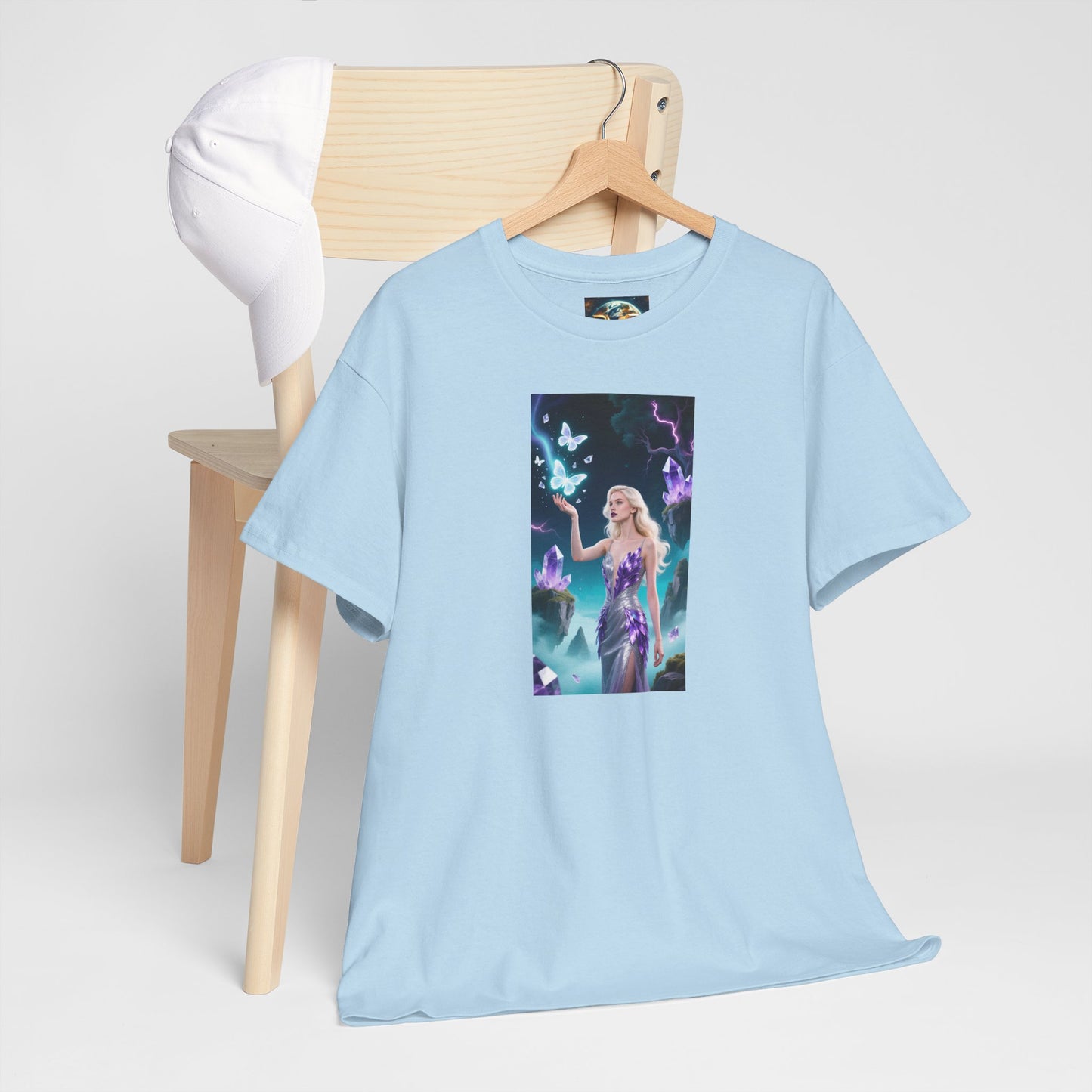 Magical Fairy Graphic Tee, Enchanted Woodland Shirt, Fantasy Apparel, Gift for Nature Lovers, Festival Wear, Unisex Cotton Tee