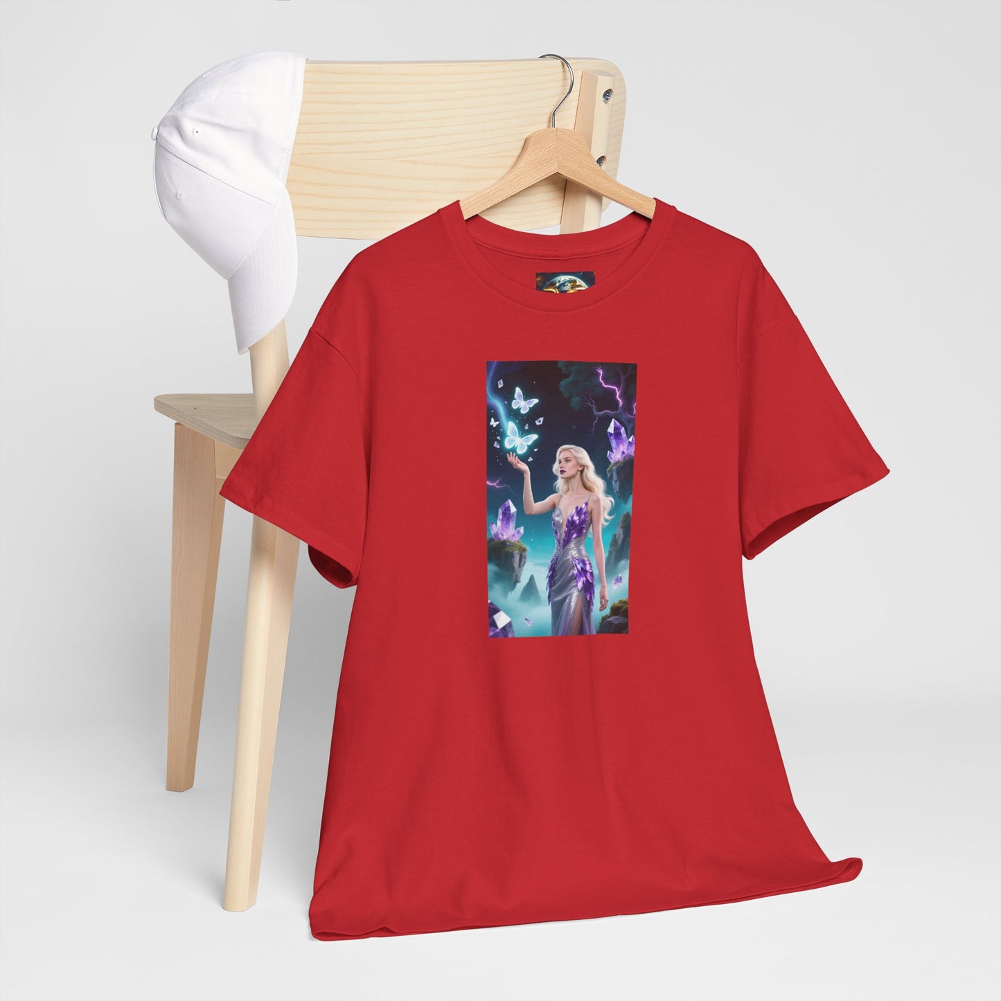 Magical Fairy Graphic Tee, Enchanted Woodland Shirt, Fantasy Apparel, Gift for Nature Lovers, Festival Wear, Unisex Cotton Tee